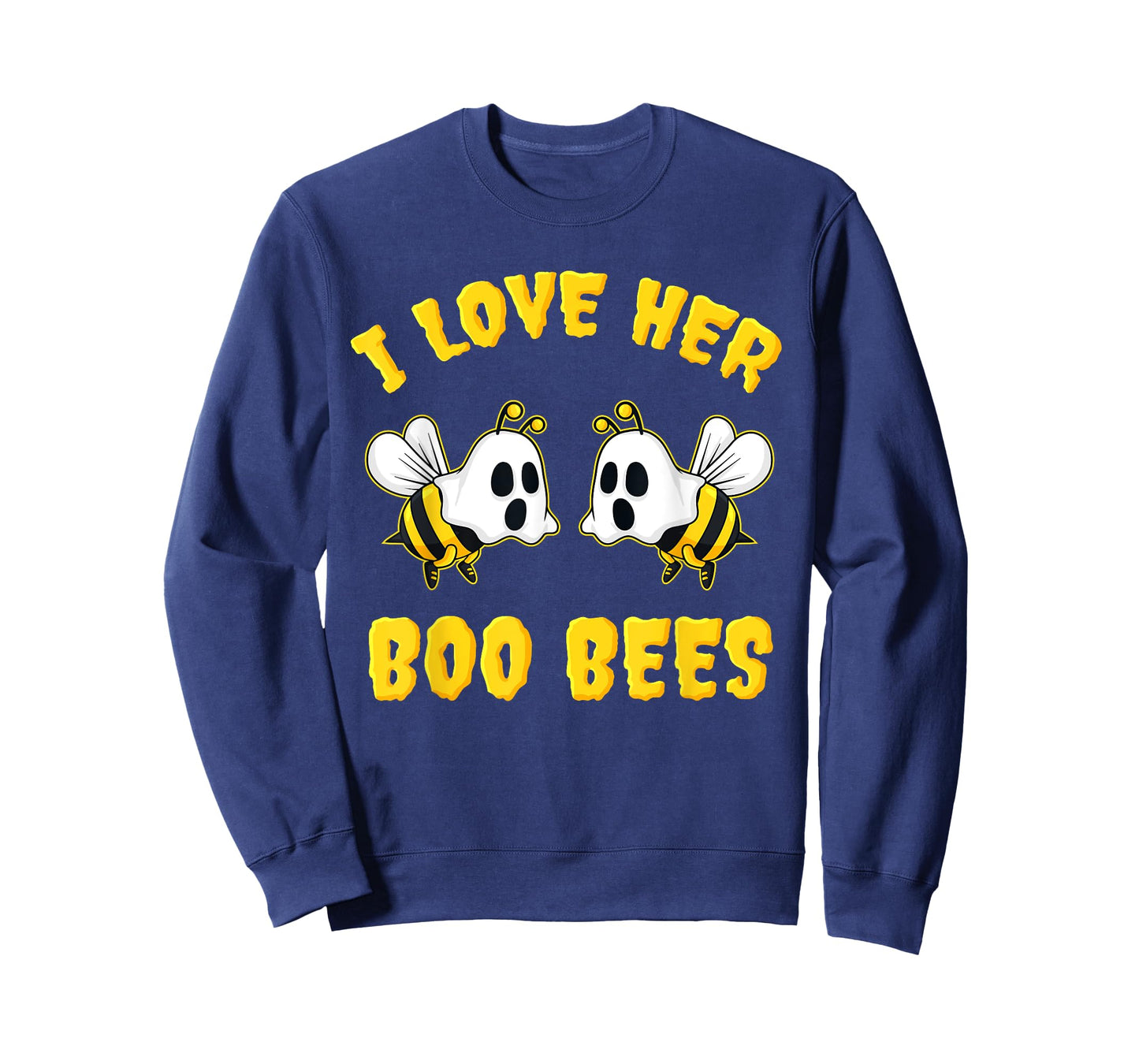 Halloween I Love Her Boo Bees Funny T-Shirt