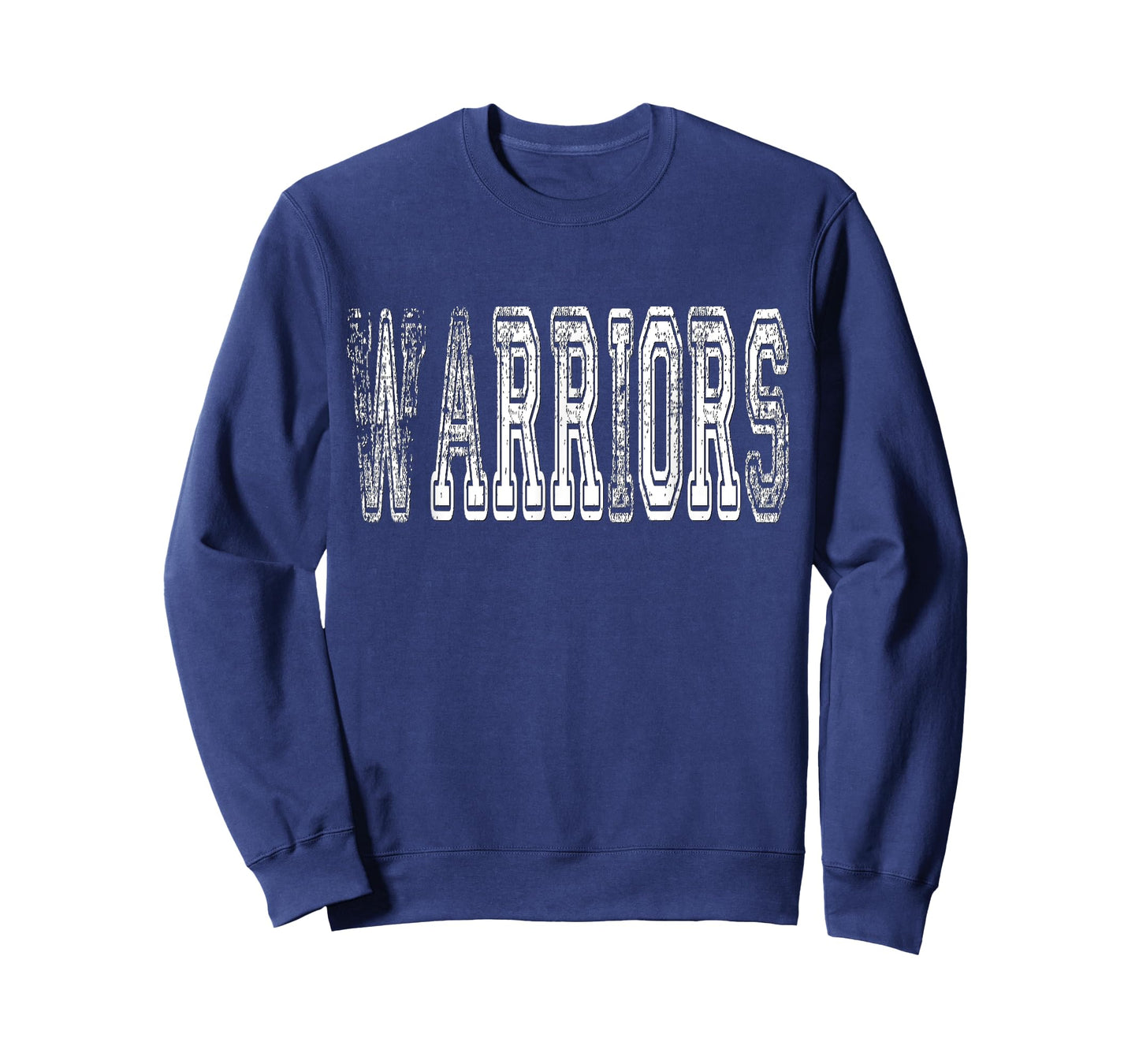 Warriors Mascot Distressed Vintage School Sports Name Fan T-Shirt