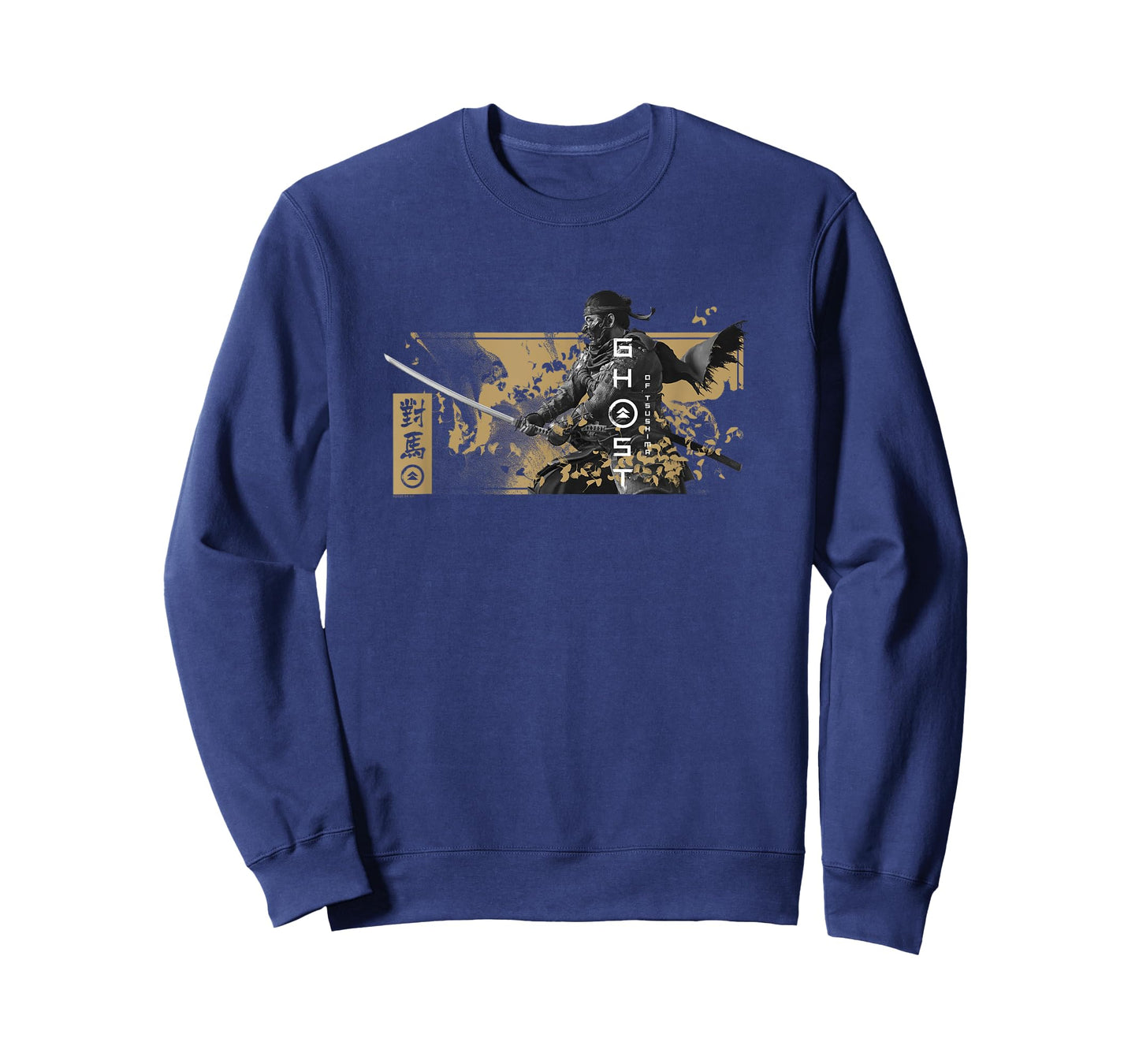 Ghost of Tsushima Katana with Falling Leaves T-Shirt