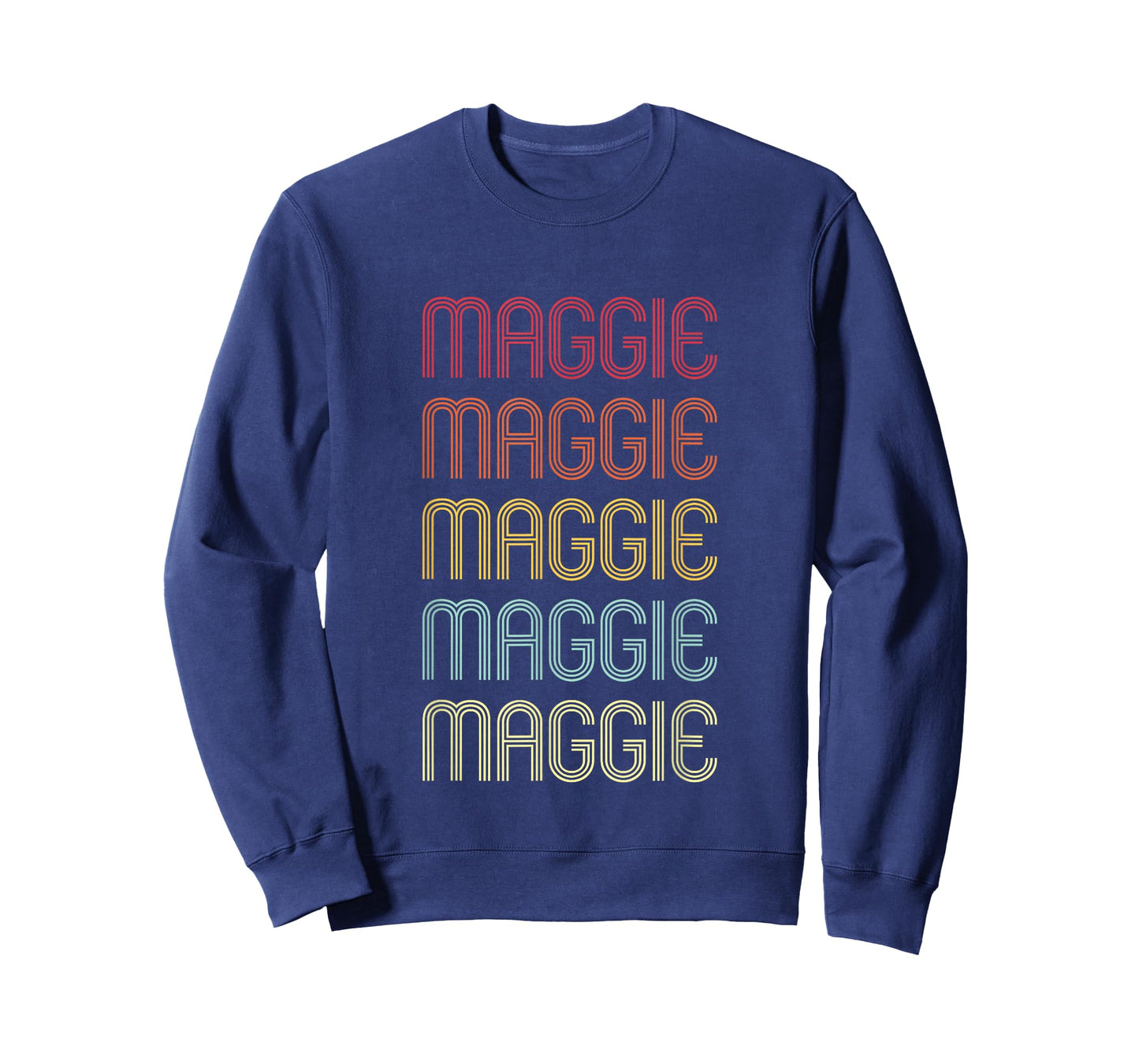 Maggie Retro Wordmark Pattern Vintage Personalized 70s T-Shirt