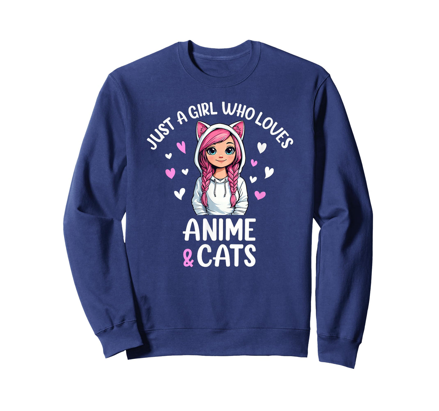 Just A Girl Who Loves Anime & Cats T-Shirt