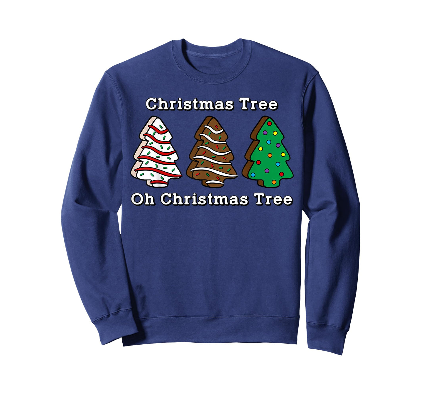 Oh Christmas Tree Cute Cake Brownie Lover Sweet Tooth T-Shirt