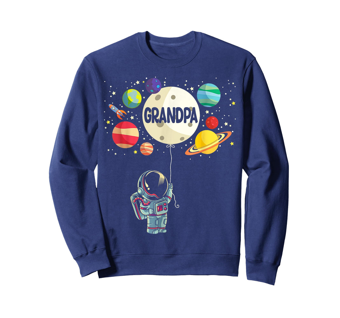 Grandpa of The Birthday Boy Space Astronaut 1st Birthday T-Shirt