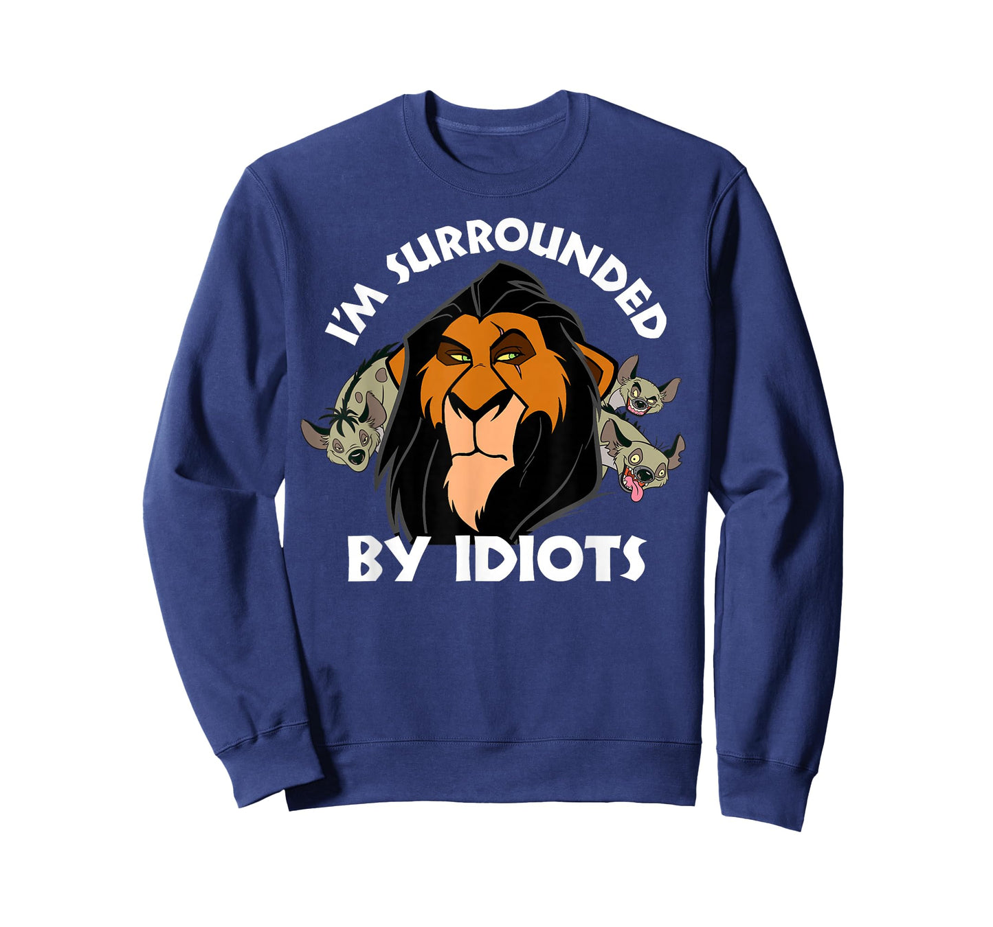 Disney The Lion King Scar I'm Surrounded By Idiots Portrait T-Shirt