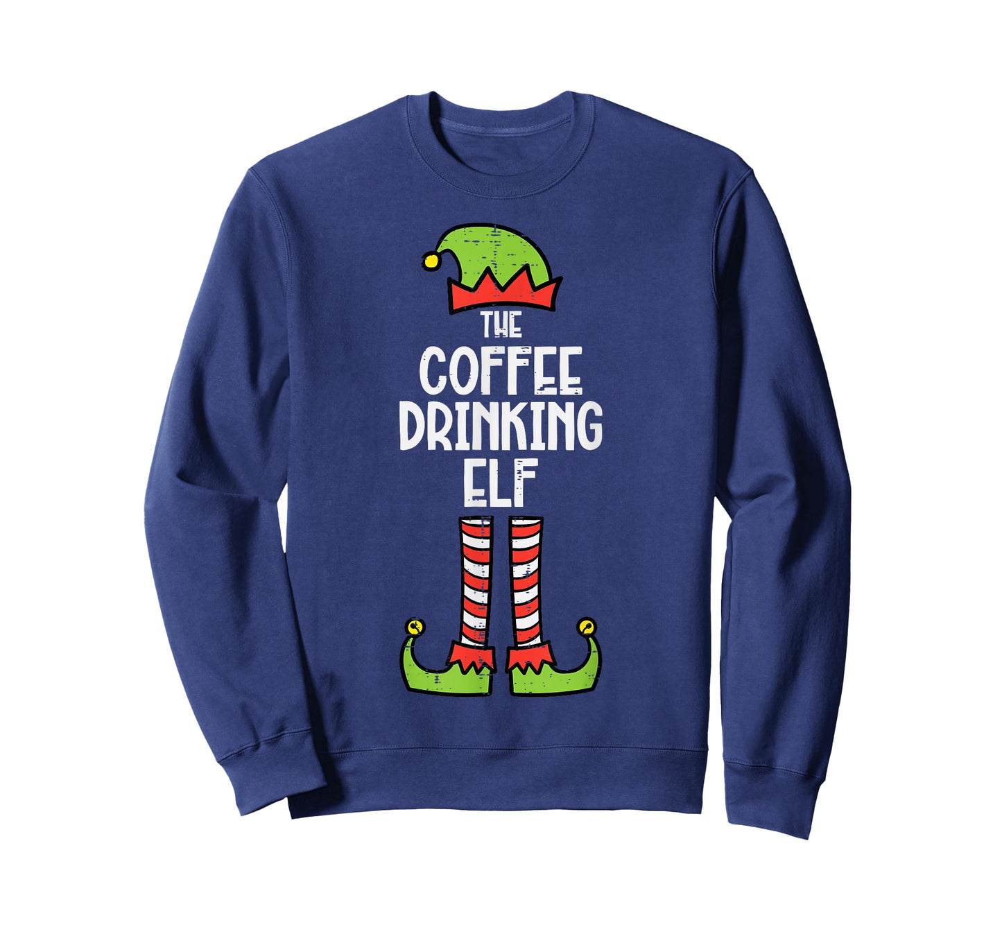 Christmas Coffee Elf Xmas Family Group Matching Men Women T-Shirt