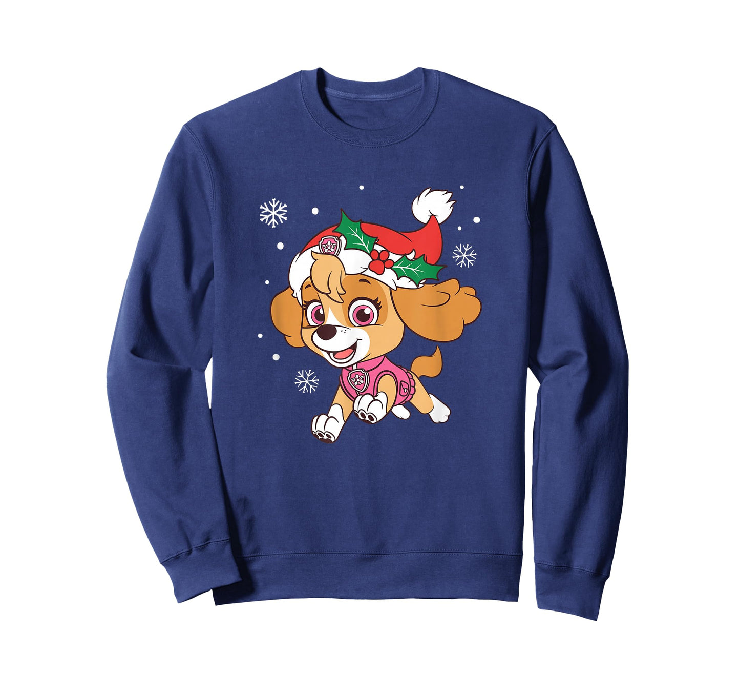 Paw Patrol Skye Christmas Hat Snowflake Cheer T-Shirt