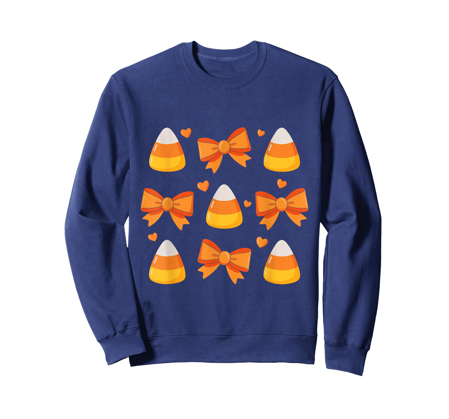 Candy Corn Coquette Bow Halloween Cute Spooky Season Autumn T-Shirt