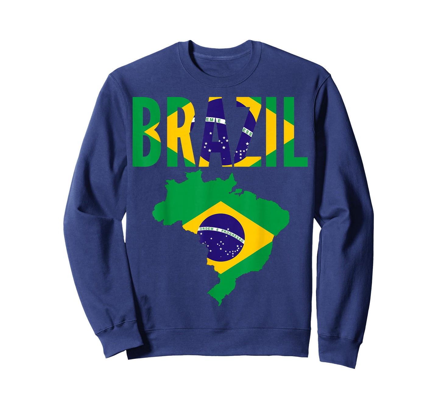 Brazilian - Brazil Country Map Flag T-Shirt