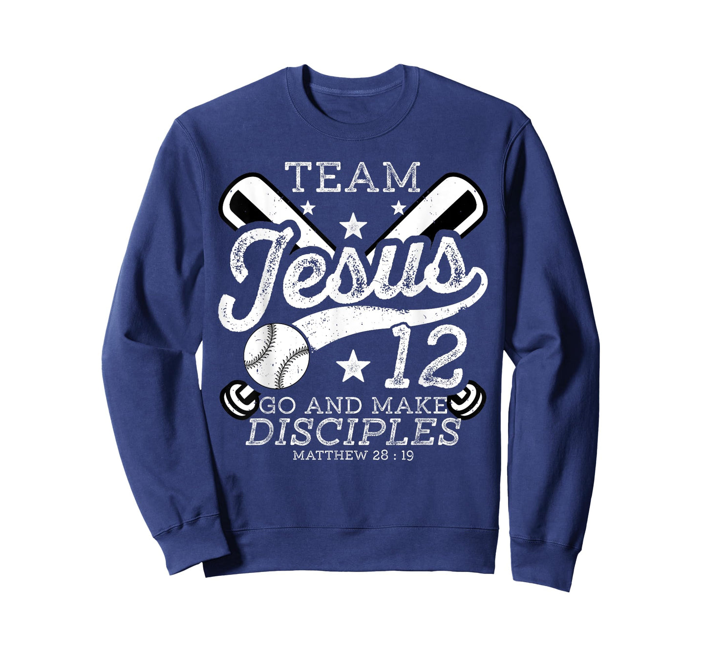 Jesus and Baseball Team Jesus Christian Matthew 28:19 Verse T-Shirt