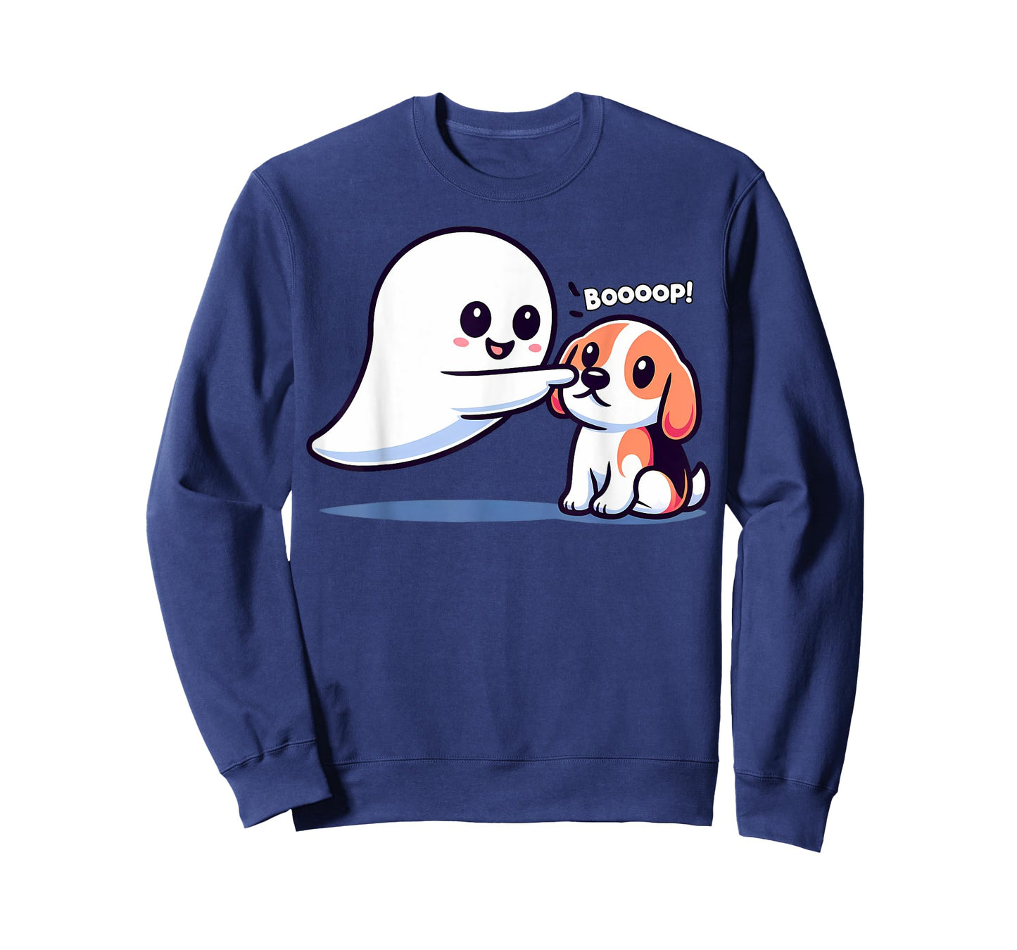 Funny Halloween Ghost Beagle Dog Boop Silly Puppy Humor T-Shirt for Men Women Kids
