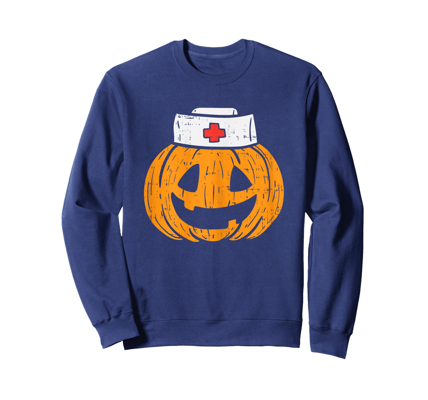 Pumpkin Nurse Funny Scary Halloween Costume RN CNA ICU Girls T-Shirt