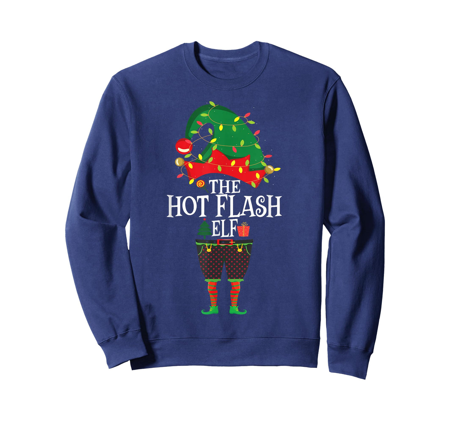Christmas Family Matching Funny Menopause The Elf Hot Flash T-Shirt