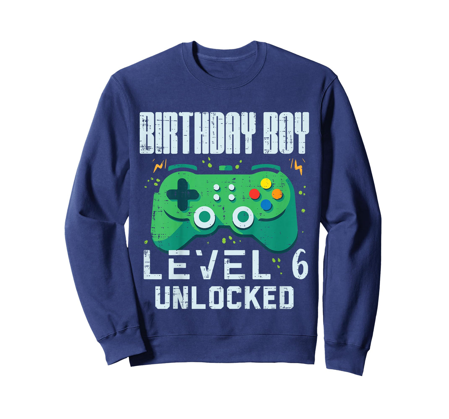 Birthday Boy Level 6 Unlocked Gamer Controller 6th Bday Boys T-Shirt