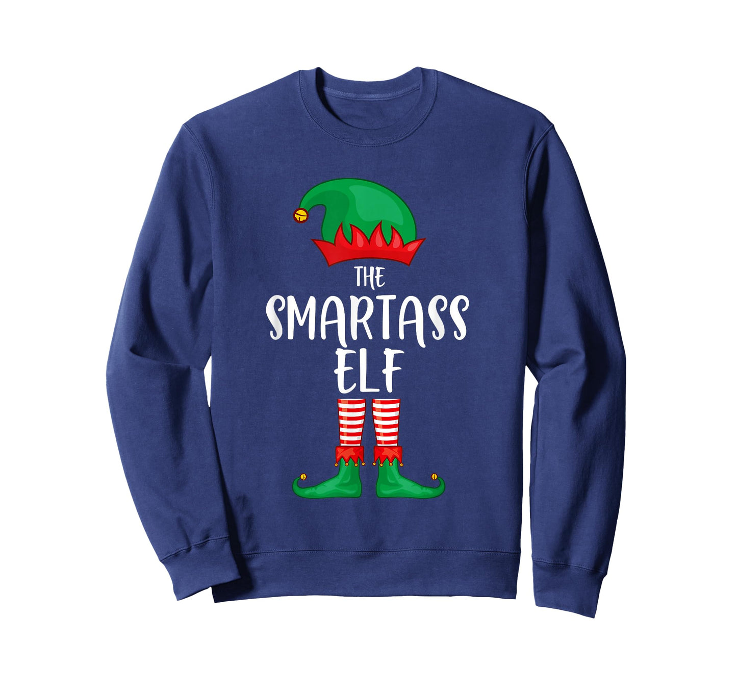 Smartass Elf Christmas Party Matching Family Group Pajama T-Shirt