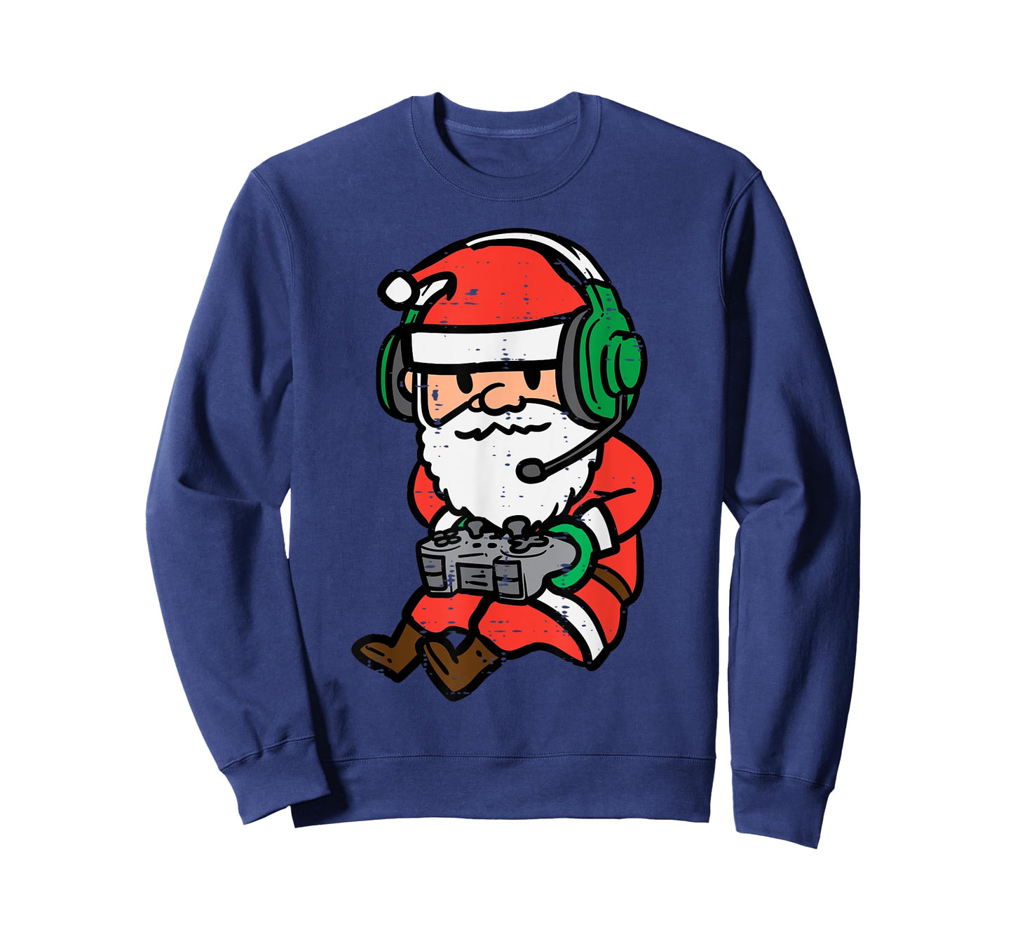 Christmas Gamer Santa Xmas Gaming Men Boys Kids Youth Teen T-Shirt