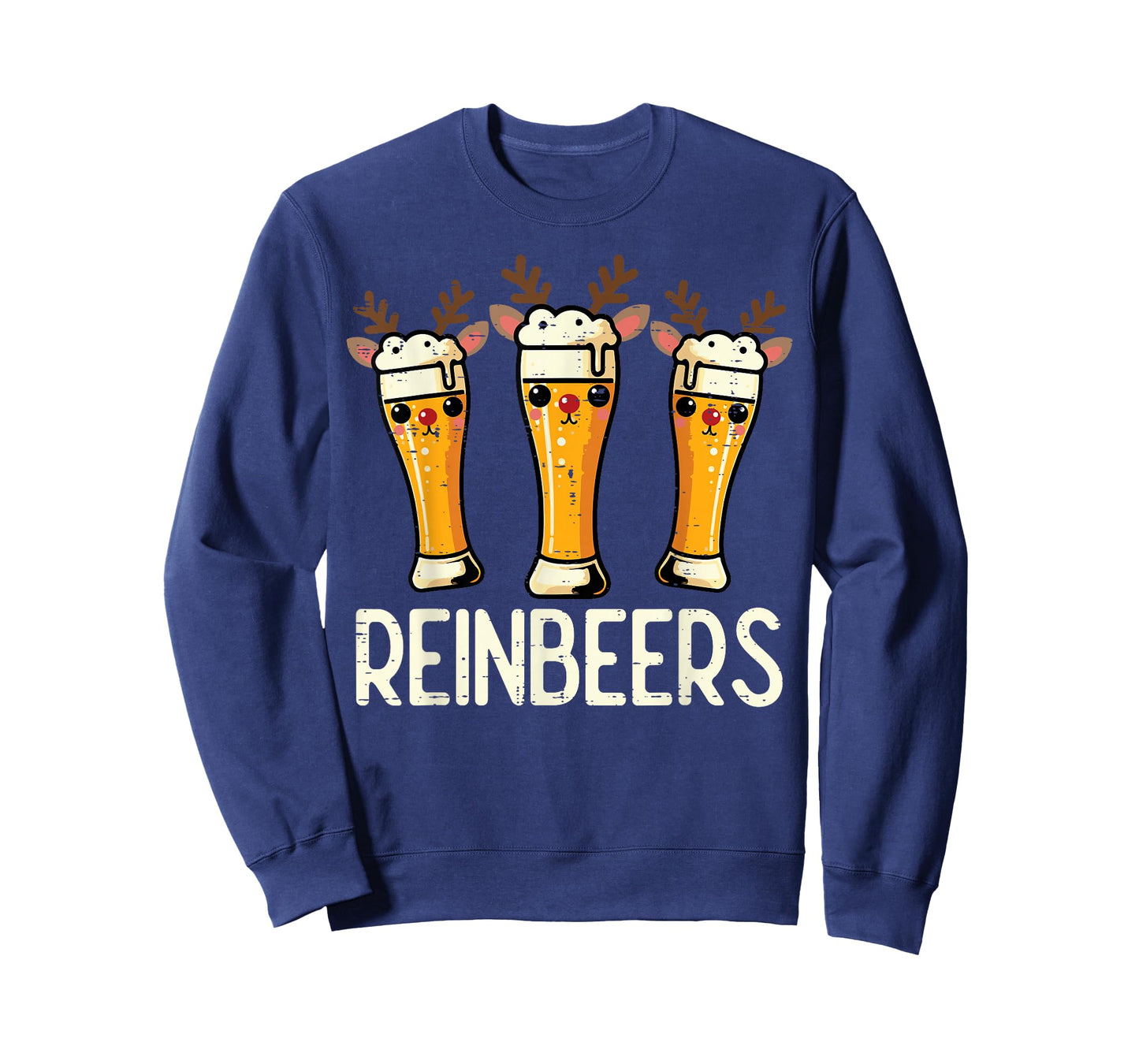 Christmas Reinbeers Reindeer Funny Xmas Pun Dad Men Women T-Shirt