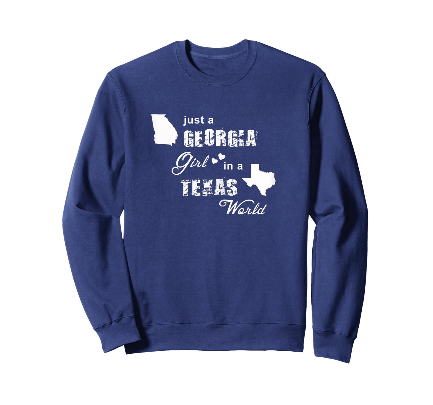 Just a Georgia girl in a Texas world t shirt printing T-Shirt