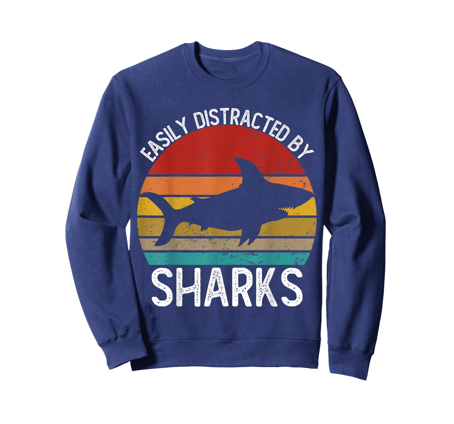 Easily Distracted By Sharks Shirts Vintage Shark T-Shirt