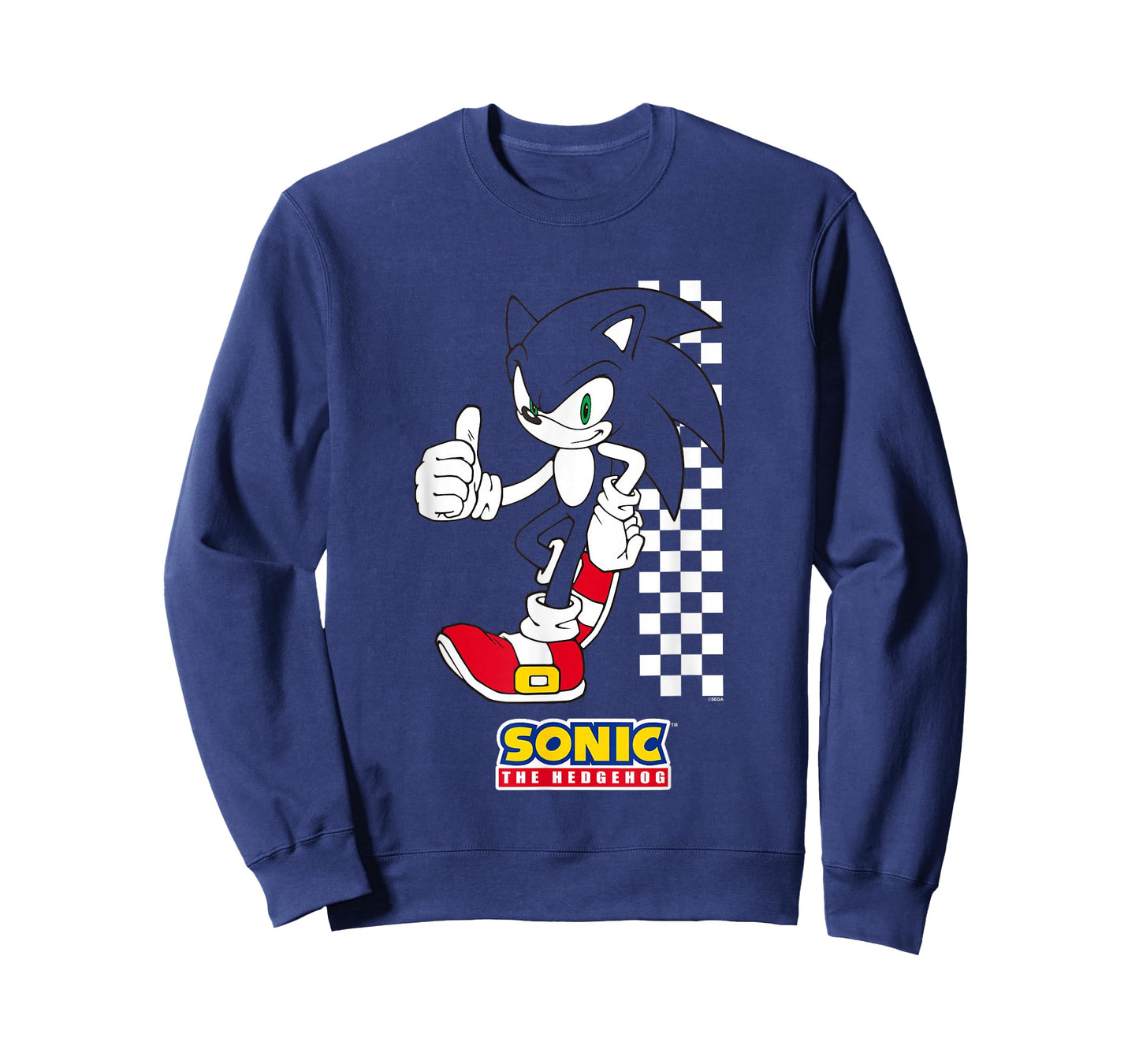 Sonic The Hedgehog Thumbs Up Leaning On Wall T-Shirt