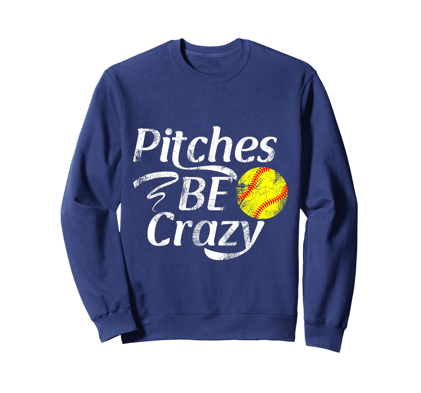 Softball Player Pitches Be Crazy Funny Softball Pitcher T-Shirt