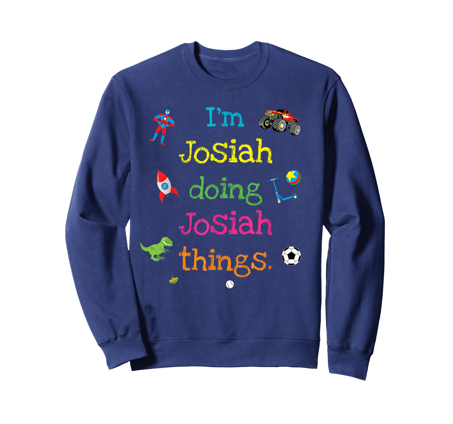 Josiah Cute Kid's Cartoon Gift For Boys Personalized T-Shirt