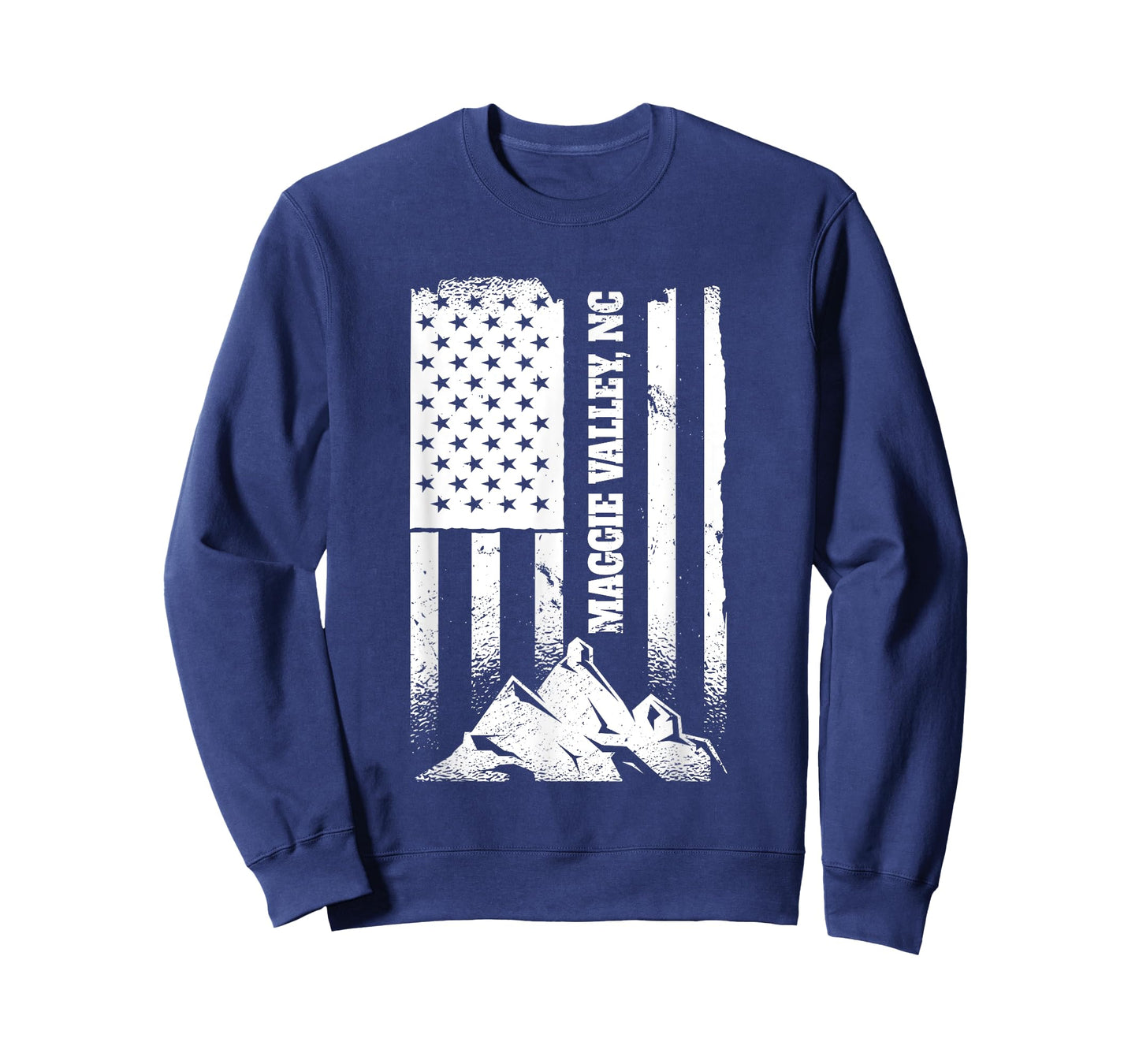 Maggie Valley NC North Carolina American Patriotic Hike Flag T-Shirt