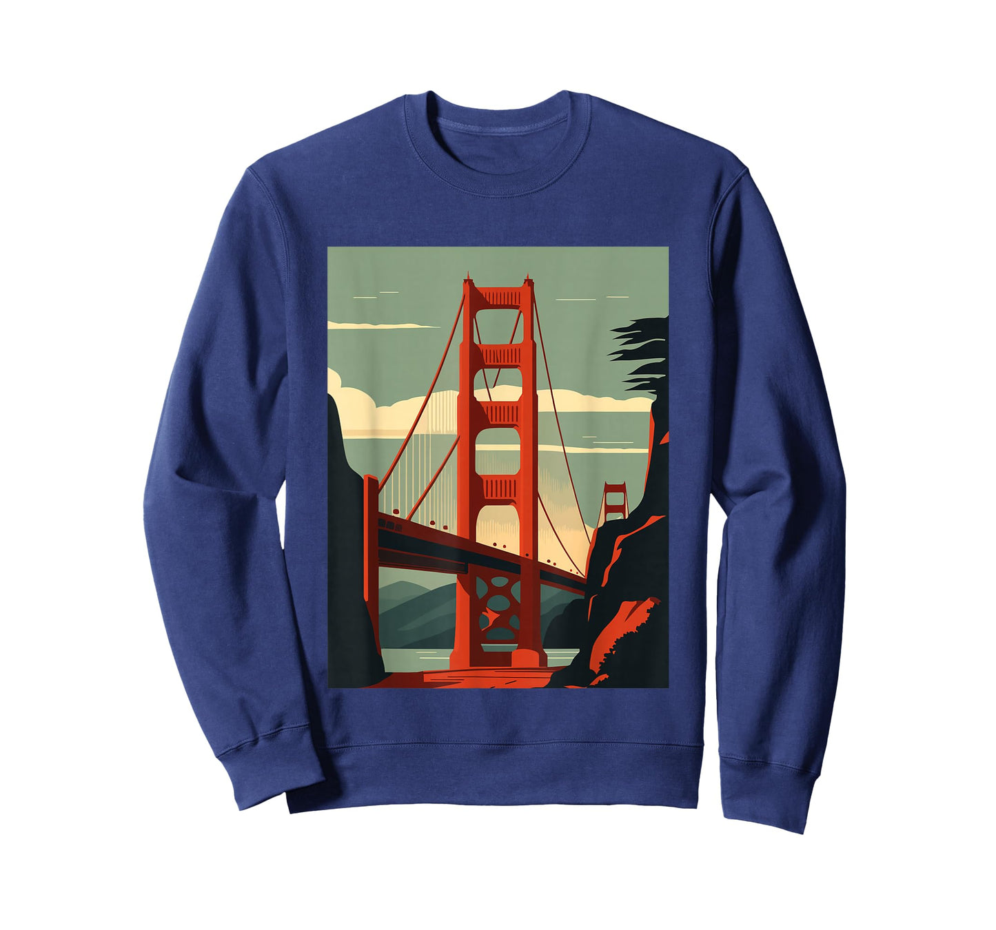 Golden Gate Bridge - San Francisco - Retro Design - Classic T-Shirt