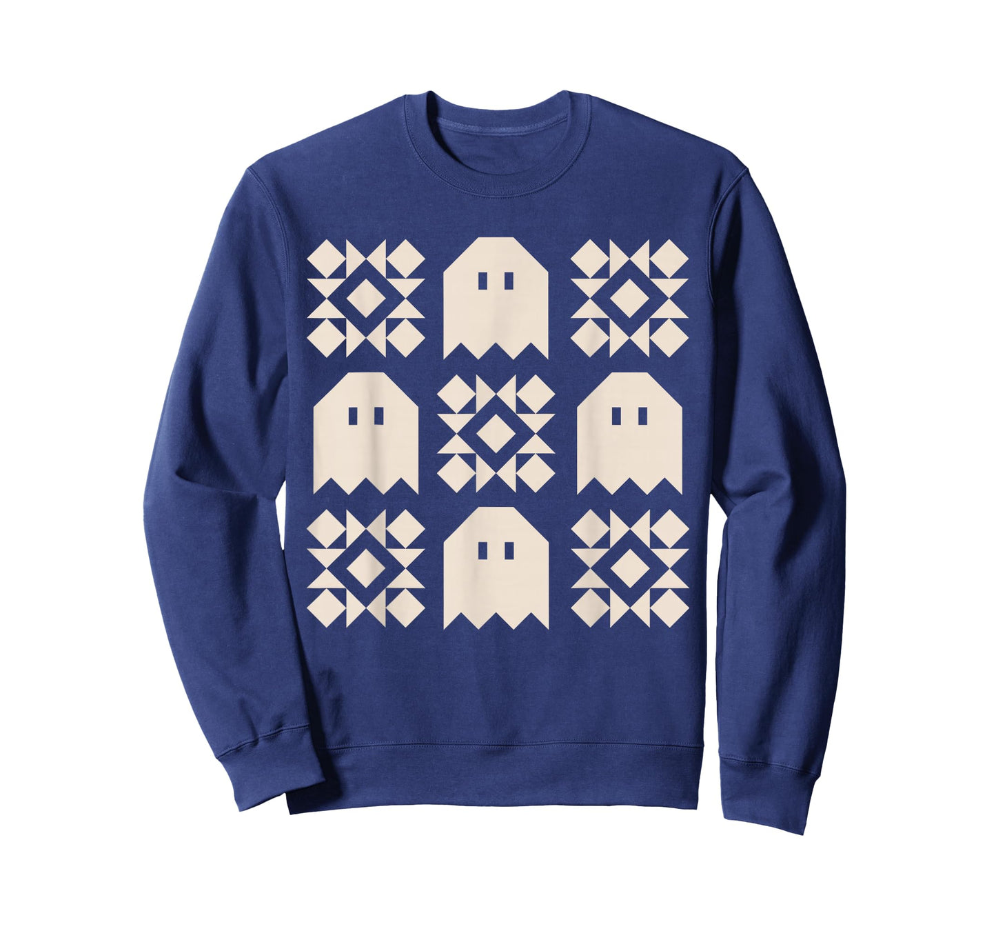 Ghost Quilt Block Halloween Quilting Ghost Block Quilter_ T-Shirt