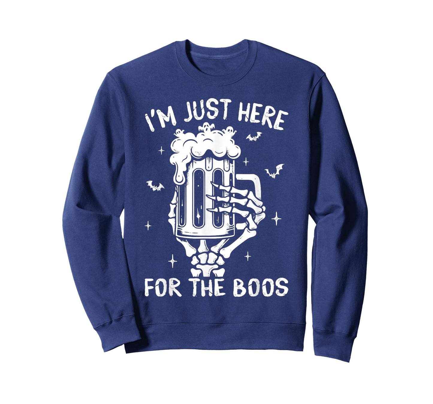 I'm Just Here For The Boos Skeleton Funny Halloween Costume T-Shirt