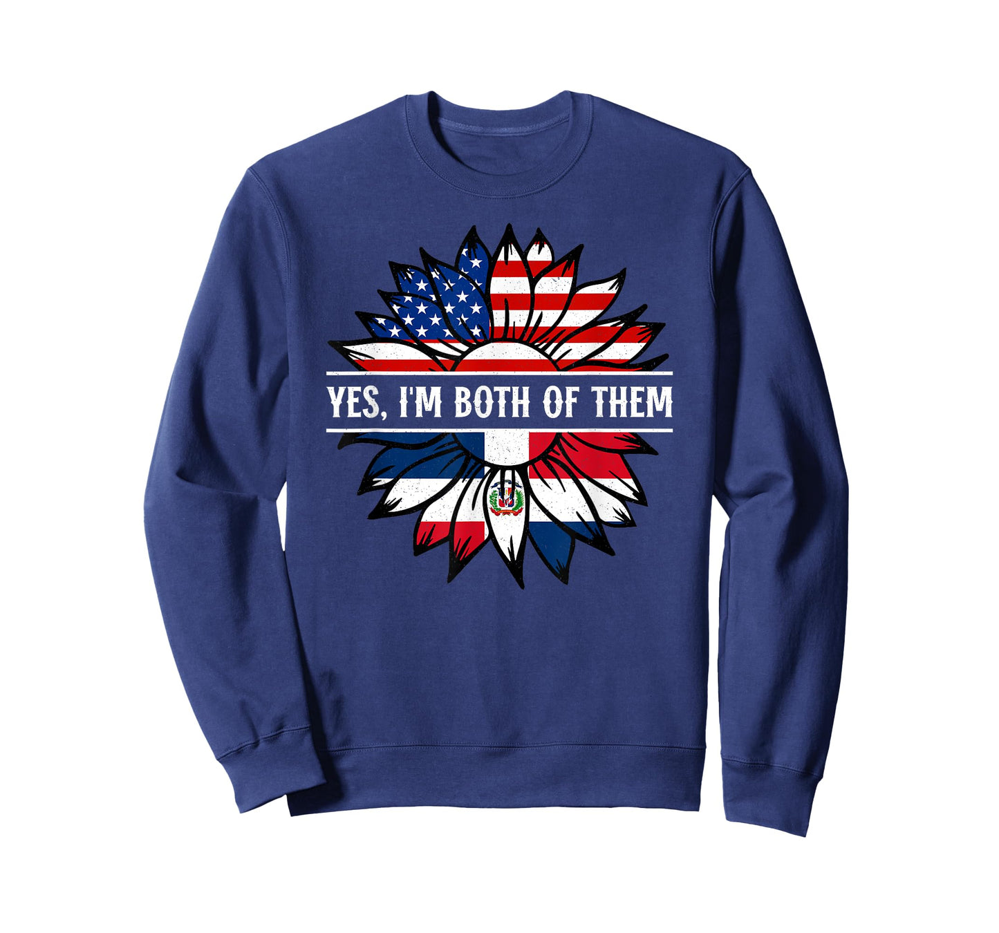 Yes, I'm both of them Dominican Republic USA America Flag T-Shirt