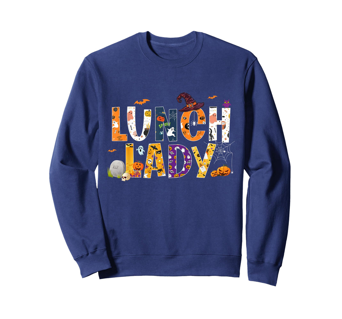 Halloween Lunch Lady Cafeteria Spooky Lunch Lady Halloween T-Shirt