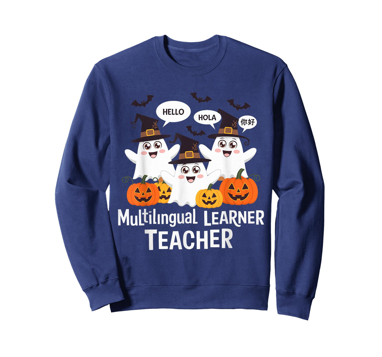 Multilingual Learner Teacher Spooky Halloween ESL Teacher T-Shirt