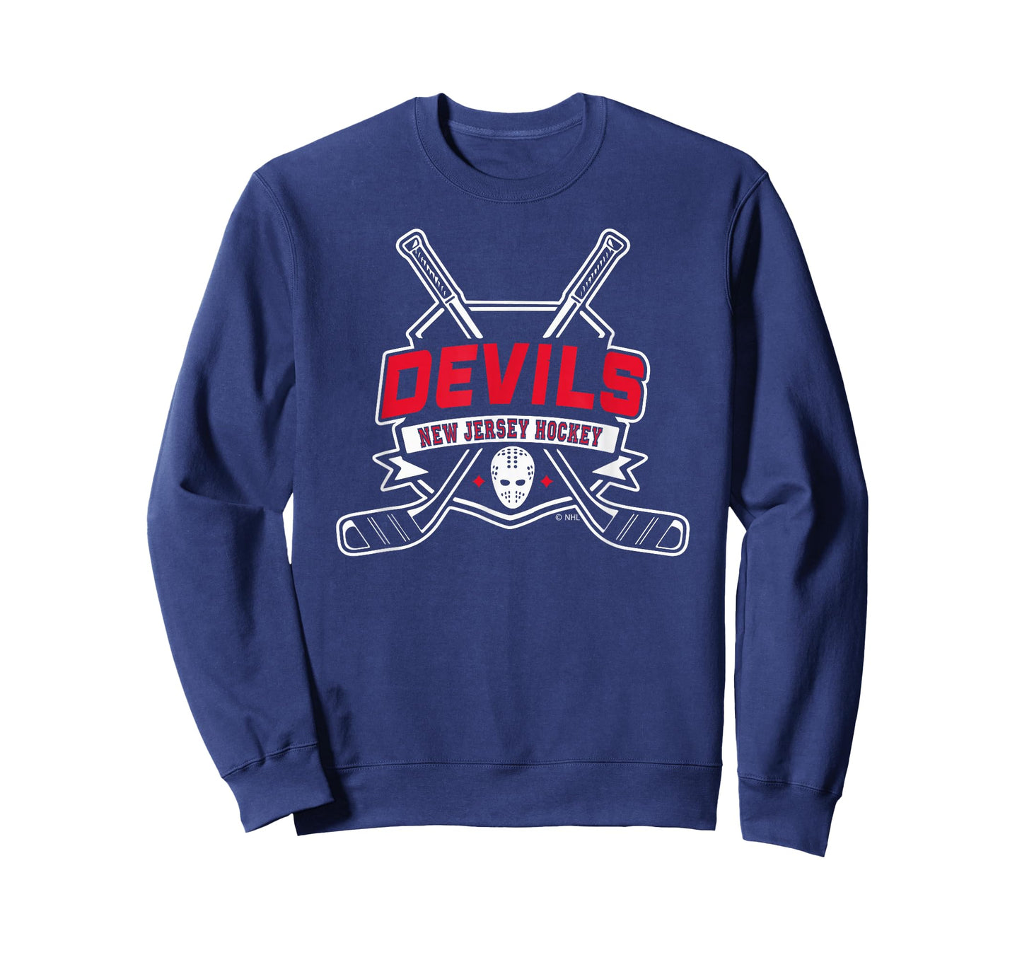 New Jersey Devils Hockey Sticks Black Officially Licensed T-Shirt