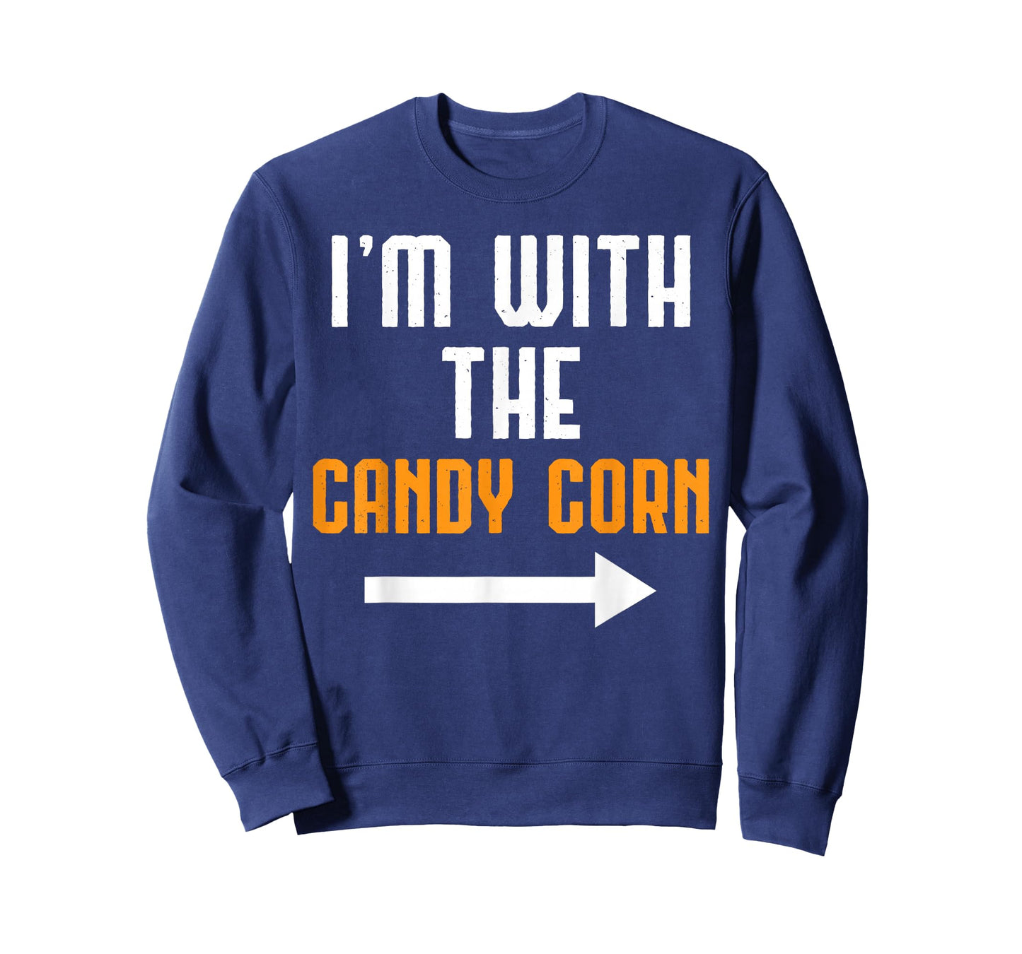 I'm With The Candy Corn Shirt Costume Funny Halloween Couple T-Shirt