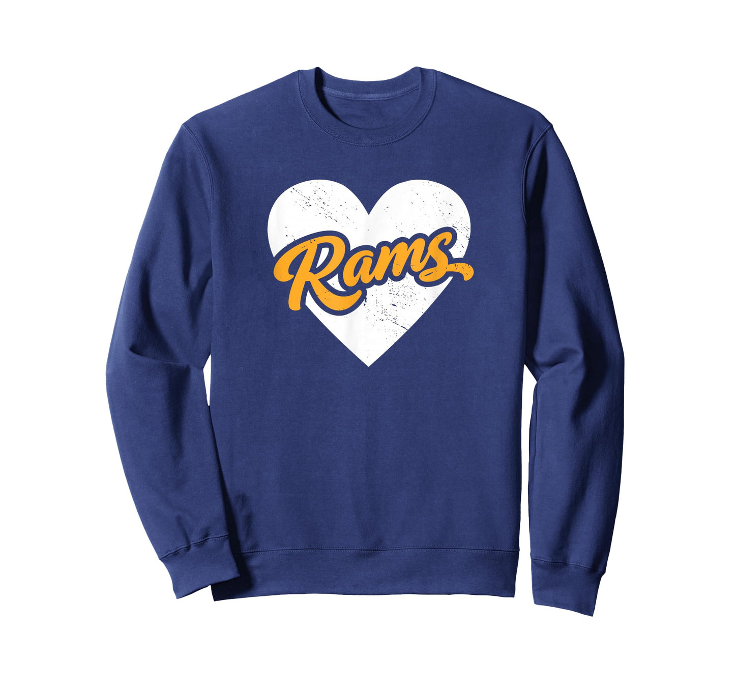 Vintage Rams High School Go Rams Pride Heart T-Shirt