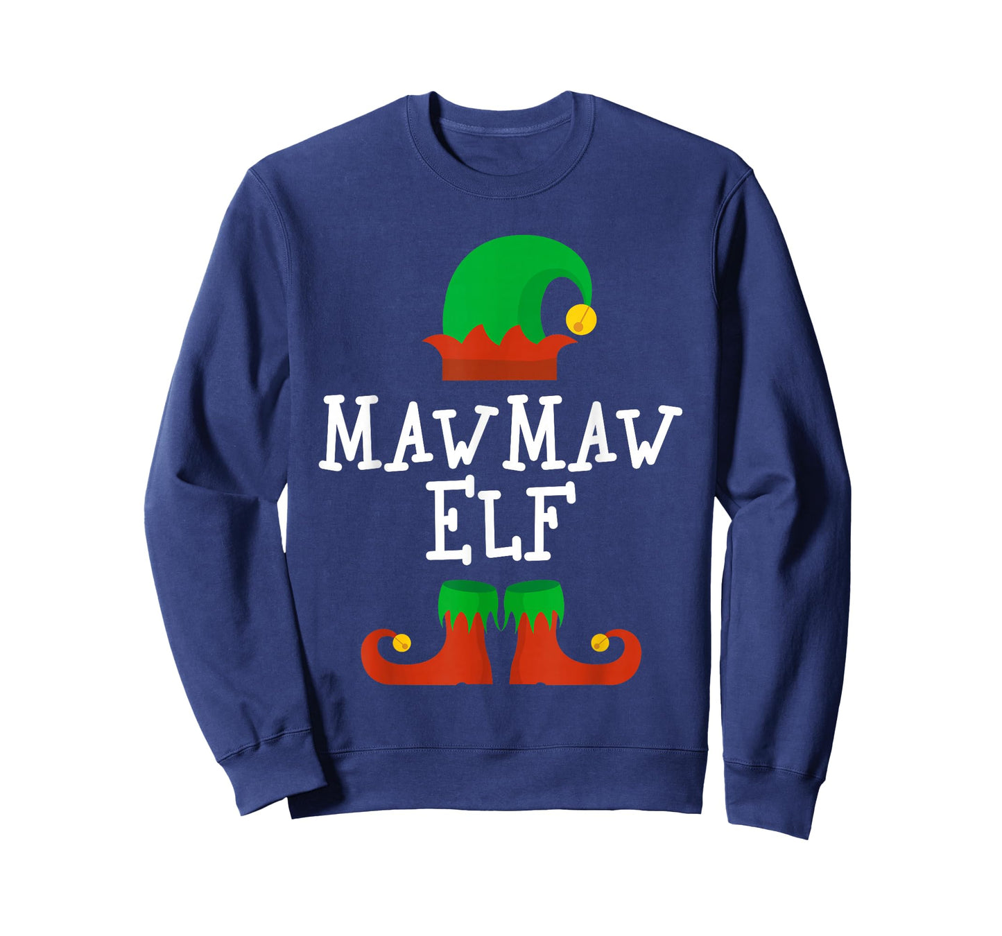 Family I'm The MawMaw Elf Christmas Matching Funny Maw-Maw T-Shirt