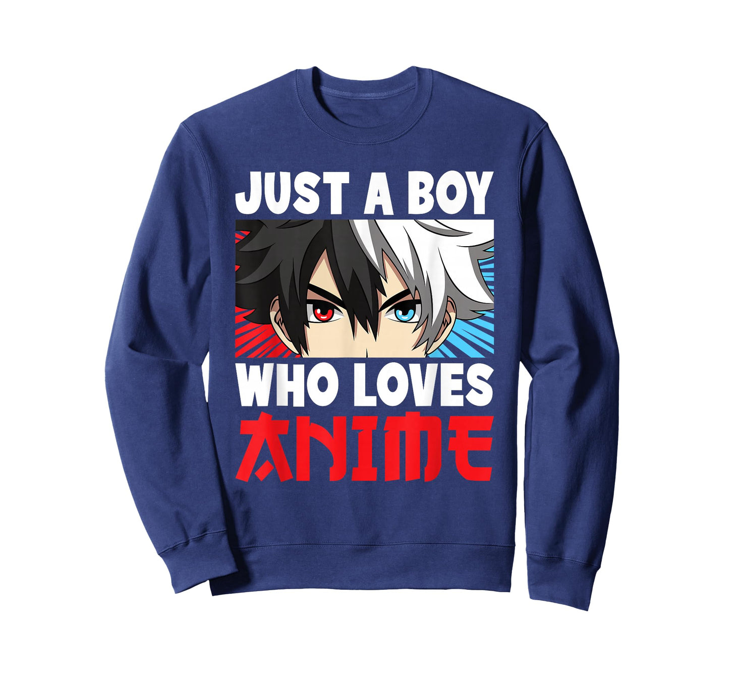 Just A Boy Who Loves Anime Funny Japanese Otaku Kids T-Shirt