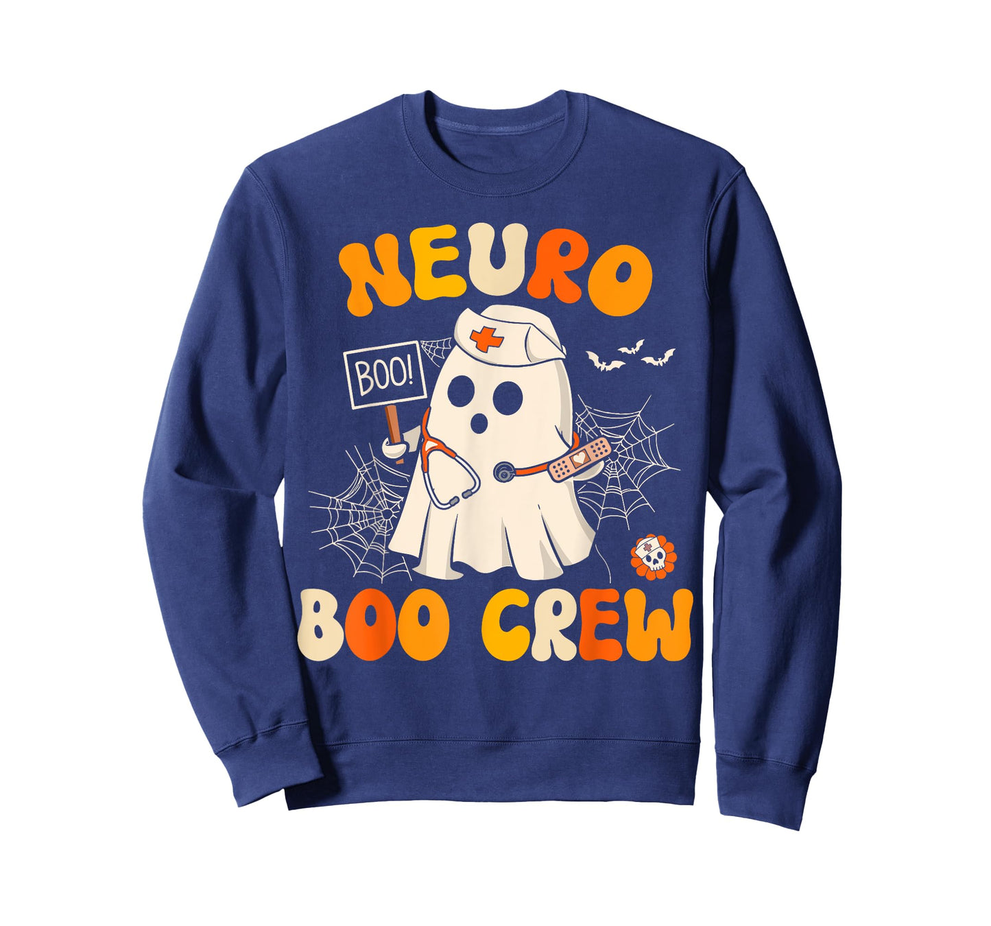 Neuro Nurse Boo Crew Ghost Neurology Nurse Halloween T-Shirt