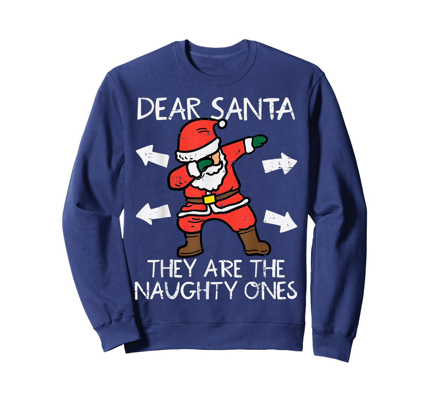 Christmas Dear Santa They Are Naughty Ones Xmas Dab Kids T-Shirt