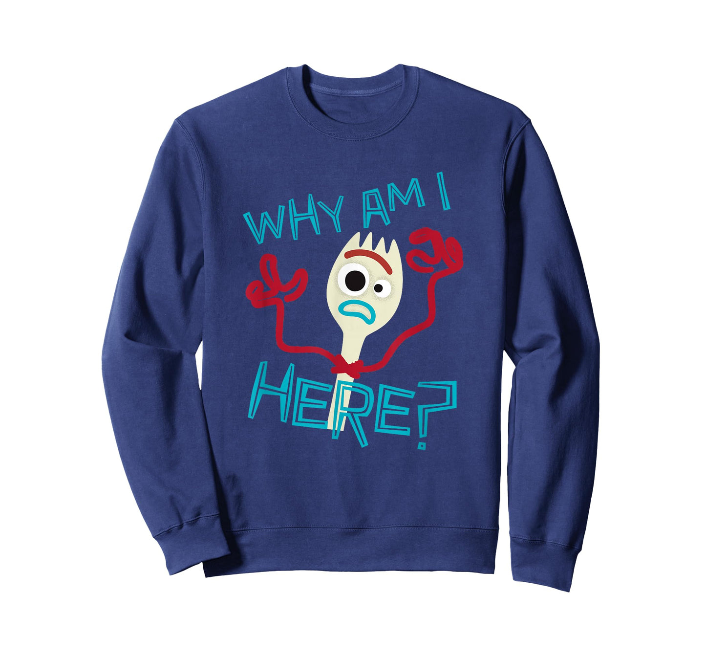Disney Pixar Toy Story 4 Cute Forky Why Am I Here? Logo T-Shirt