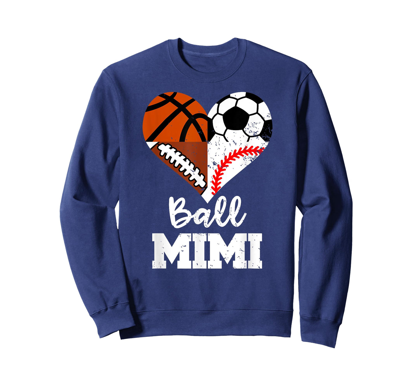 Ball Mimi Soccer Football Baseball Basketball Mimi Heart T-Shirt