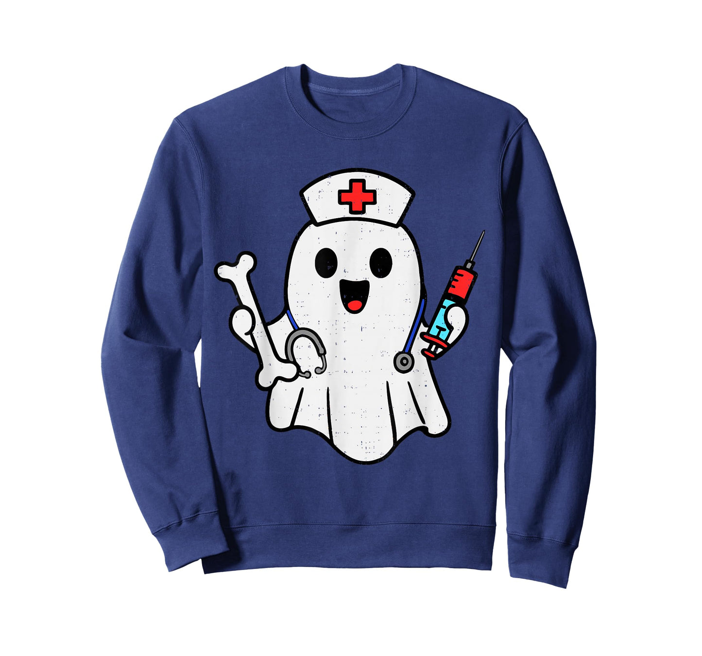 Nurse Ghost Humerus Scrub Top Halloween Healthcare RN LPN NP T-Shirt