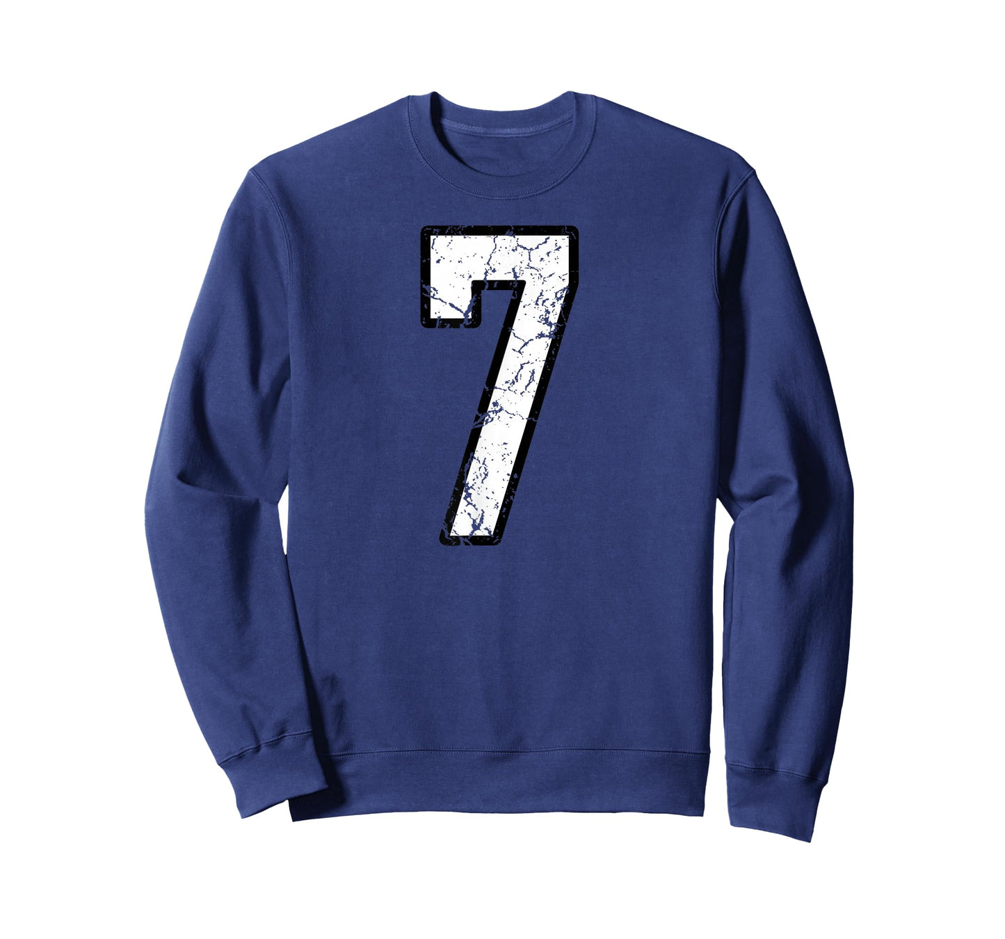 White and Black Sports Number 7 Jersey Uniform Player T-Shirt