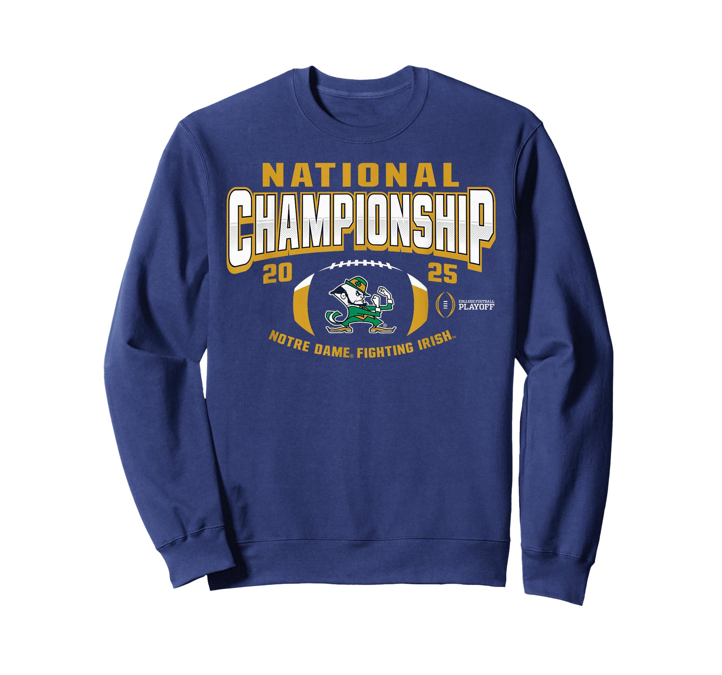 Elite Authentics Notre Dame Fighting Irish 2025 CFP National Championship Navy T-Shirt
