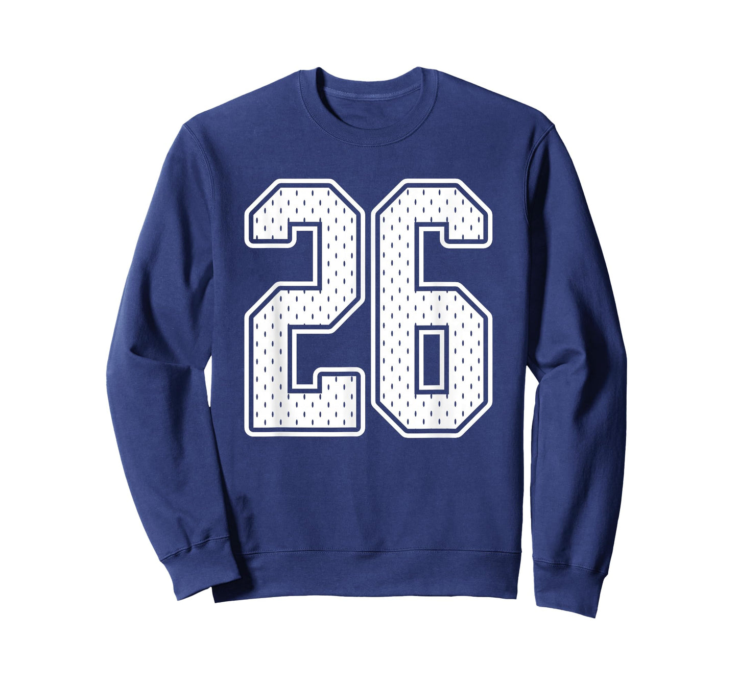#26 White Vintage Number 26 Sports Fan Jersey Style T-Shirt