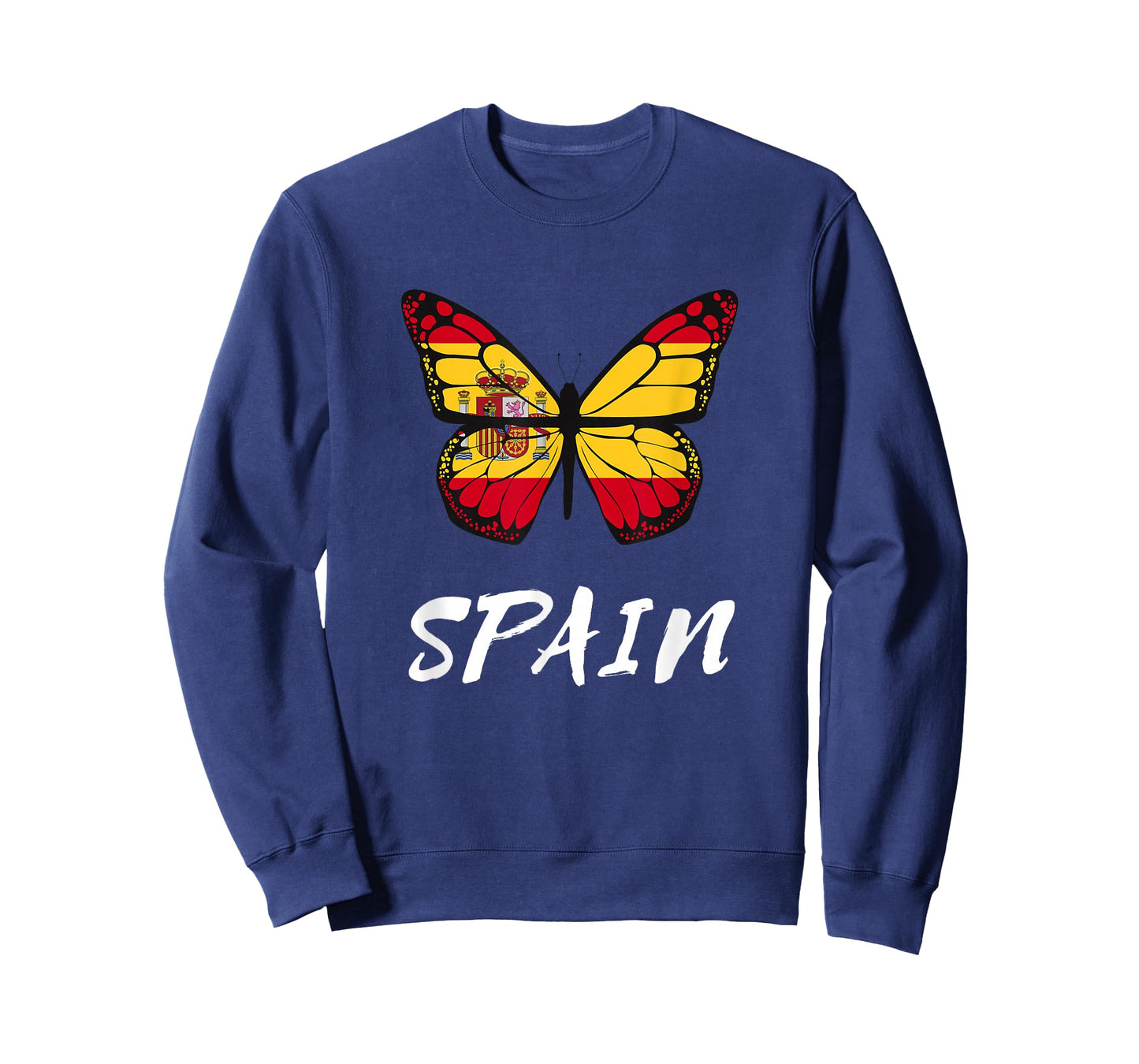 Spain Butterfly Flag España Pride Spanish Roots T-Shirt