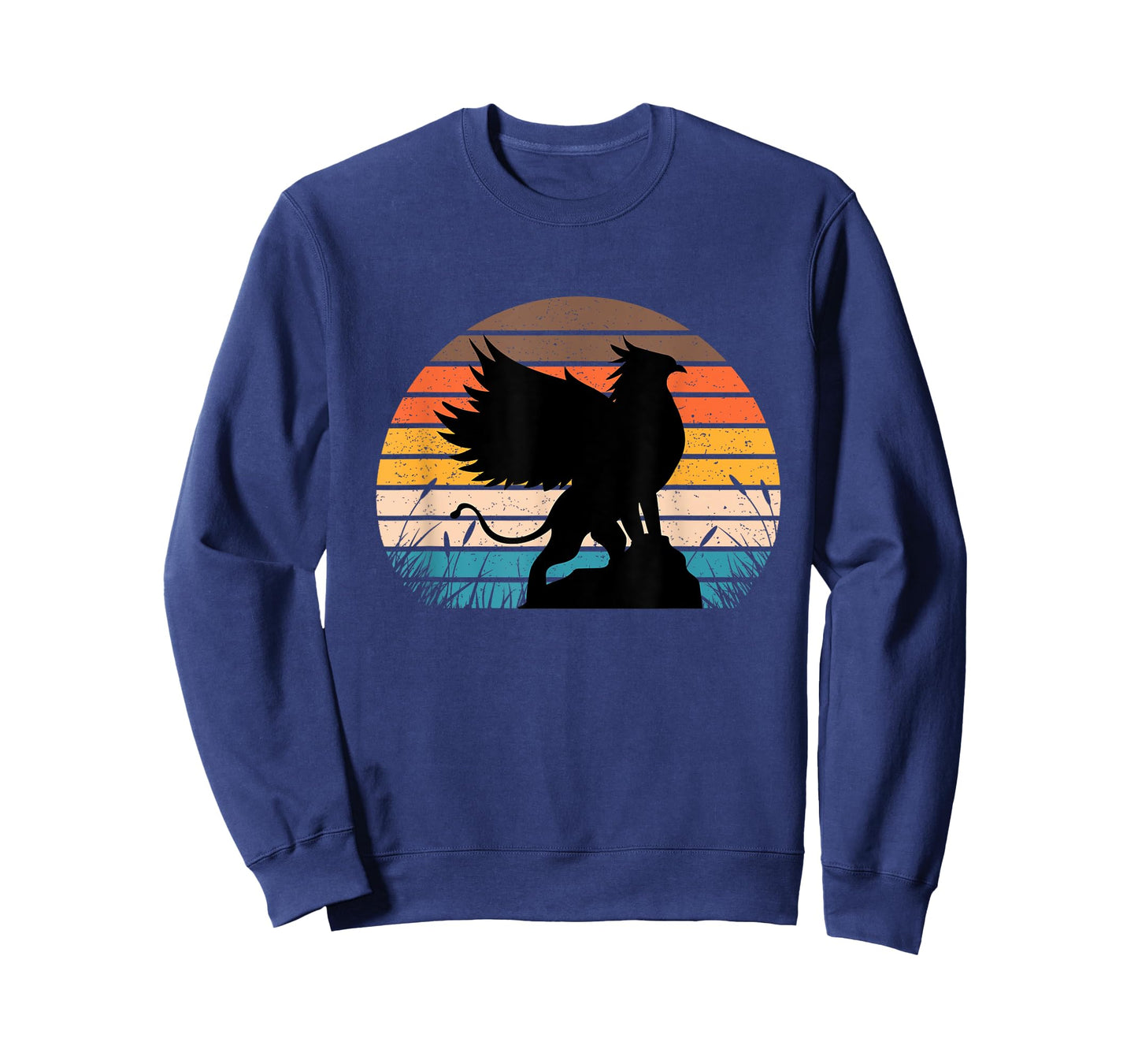 Griffin Retro Vintage Sunset Lion Eagle Mythical Creature T-Shirt