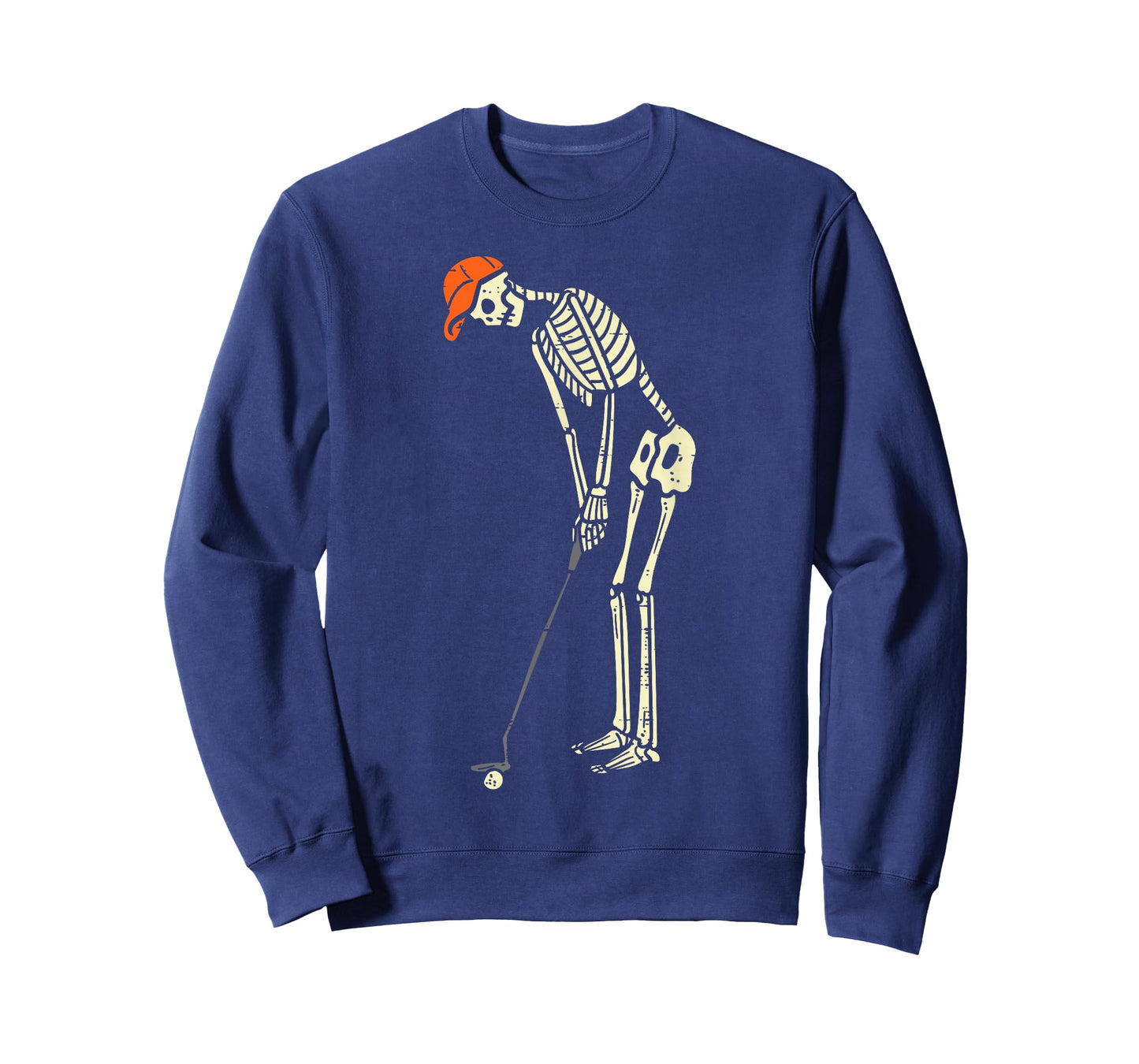Skeleton Golf Funny Halloween Golfing Sports Golfer Men T-Shirt