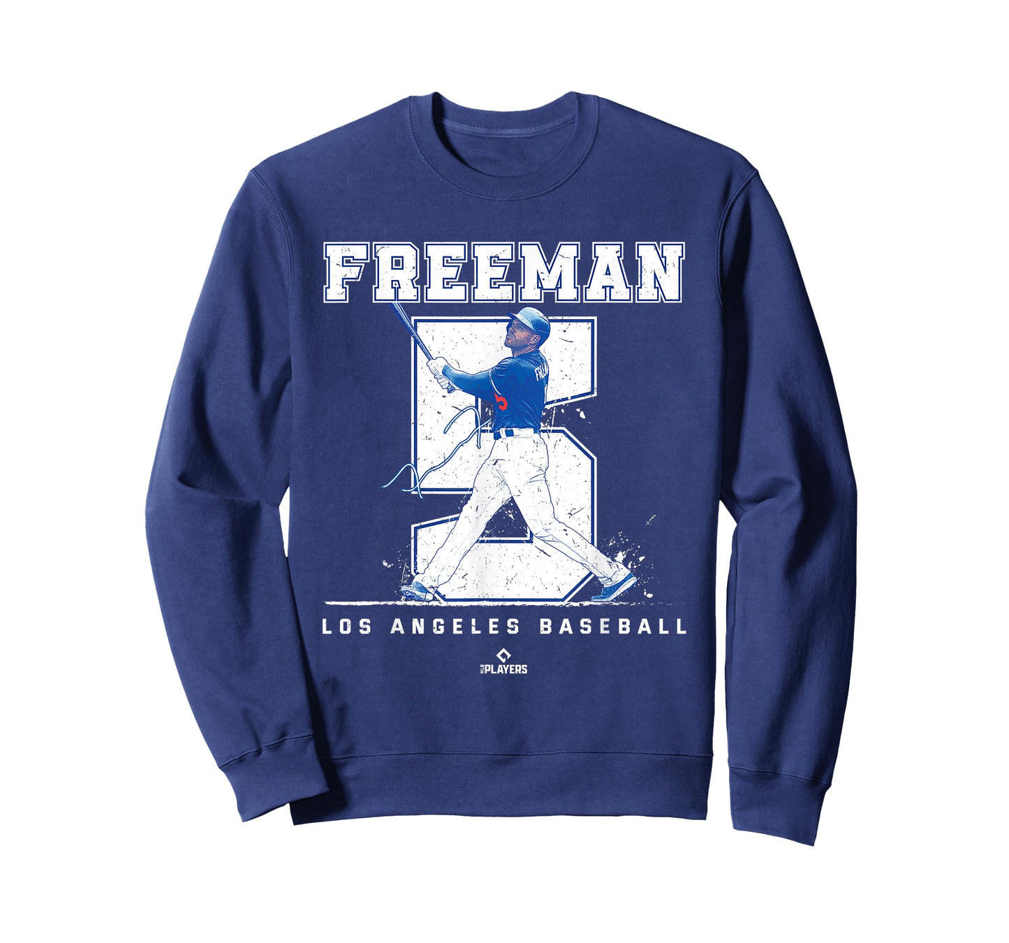 Number and Portrait Freddie Freeman Los Angeles MLBPA T-Shirt
