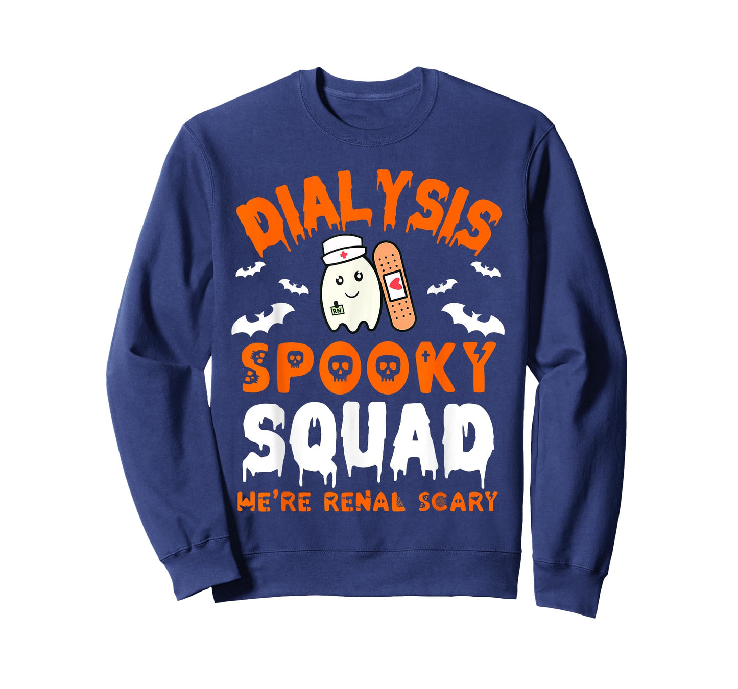 Halloween Dialysis Tech Ghost Nurse Halloween Kidney Renal T-Shirt